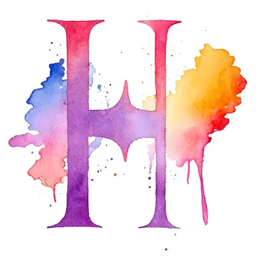 Gemini Zodiac Sign And Letter H
