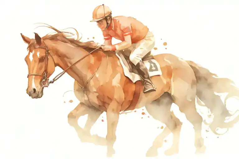 Blantons Bourbon Horse And Jockey Horse Racing