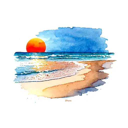 Beach Sun Rising