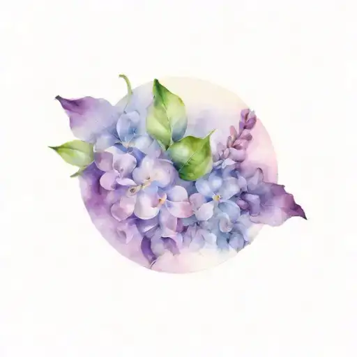 Lilac In A Circle