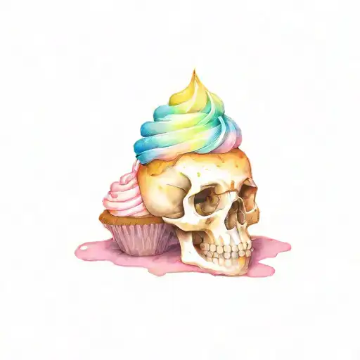Skull And Cupcake