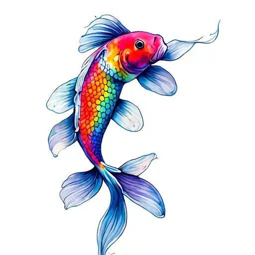 Rainbow Koi Fish