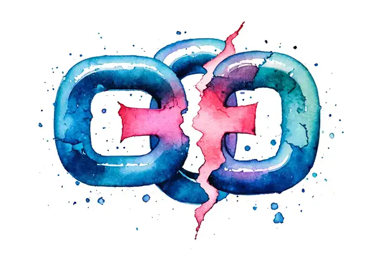 Chain Broken By Cross Where The Break Is