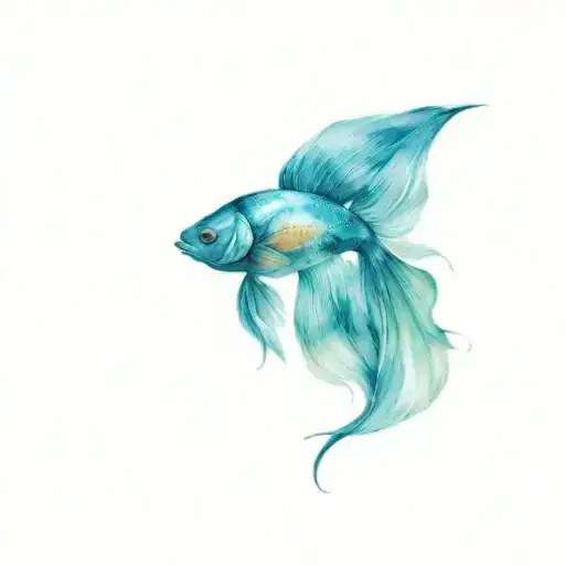 Blue Beta Fish