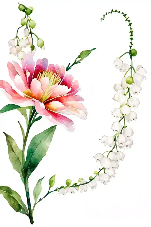 Peony Lily Of The Valley