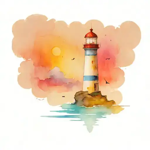 Sailboat And Lighthouse