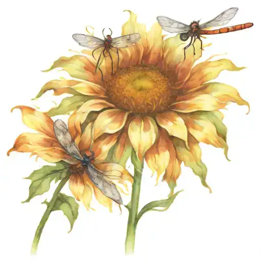Dragonfly Sunflower Growing