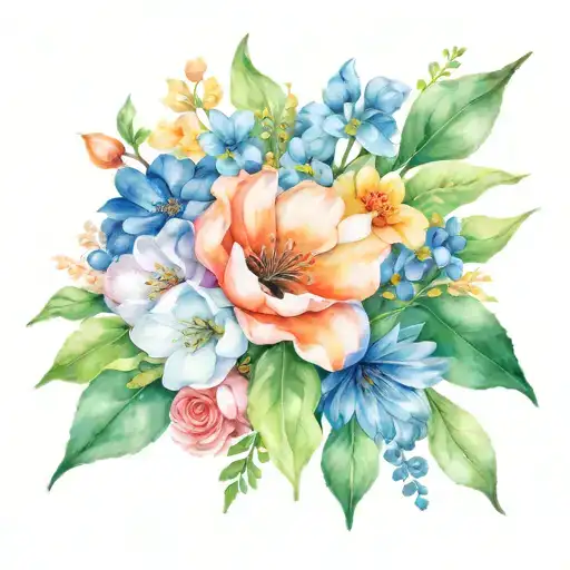 Birth Month Flower Bouquet With July April October