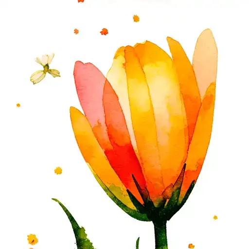 Flower Meadow Fine Line