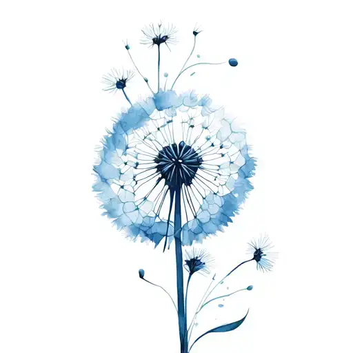 Dandelion Flower Full I Color