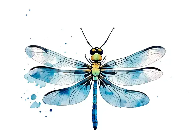 Half Dead Half Alive Dragonfly Hovering