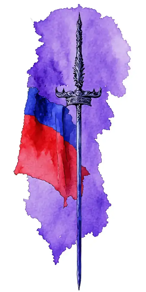 Vlad The Impaler Romania Filled In With Romanian Flag