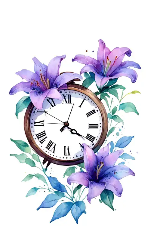 Lillies Clocks Key