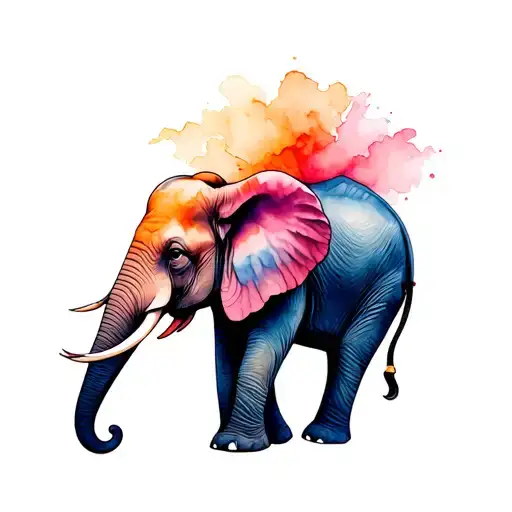 Elephant And Soft Watch Dali Tattoo Reference