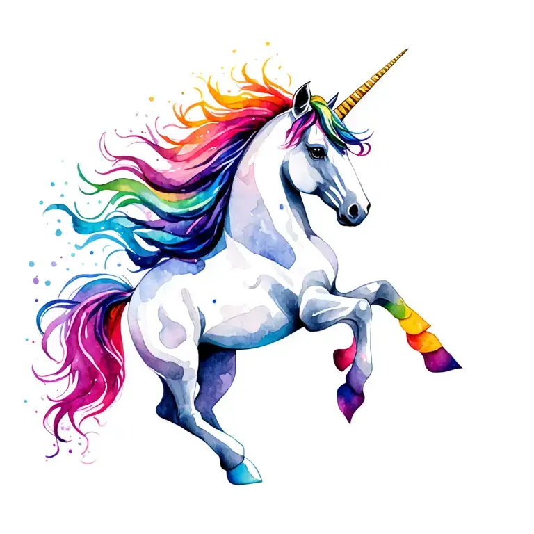 Unicorn Dancing Gracefully