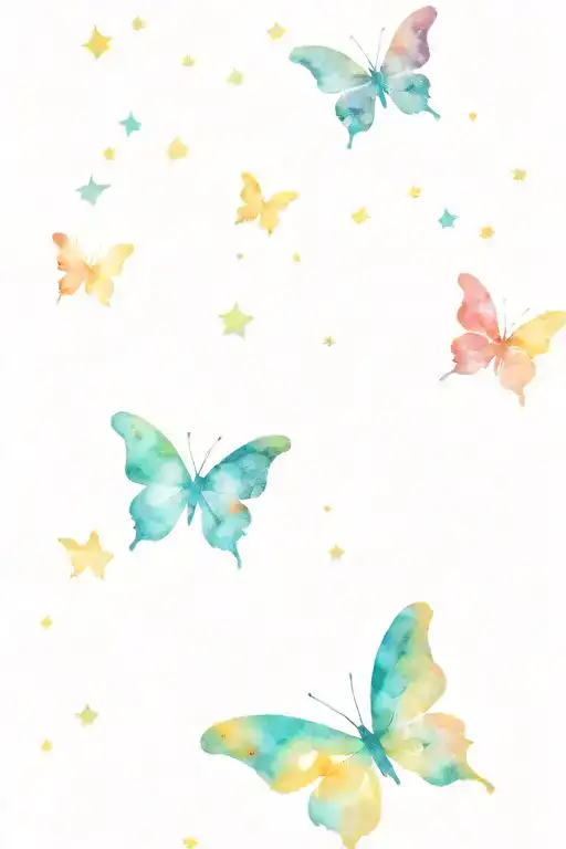 Galaxy Filled With Stars Forming The Shape Butterfly