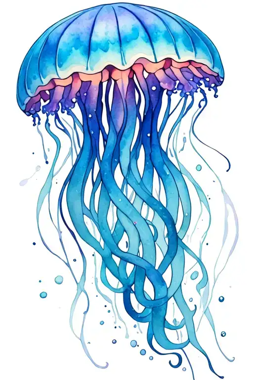 Jelly Fish Long Tentacle