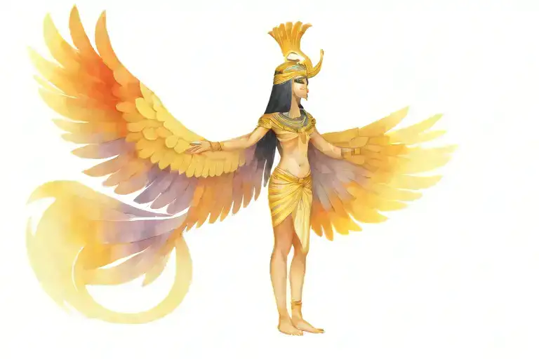Egyptian Goddess Isis Full Body Standing