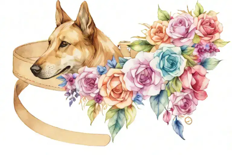 Female Armband Tattoo That Is A Dog Collar