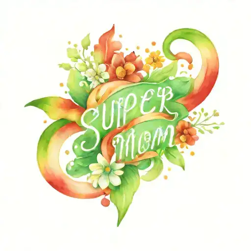 Super Mom And Red White And Green
