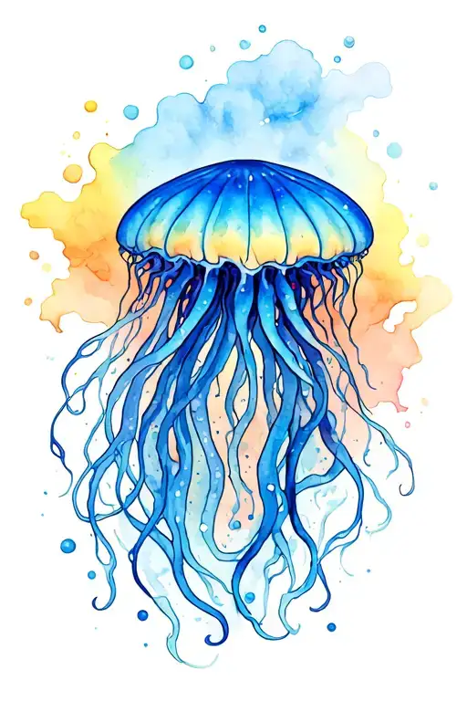 Jelly Fish Long Tentacle