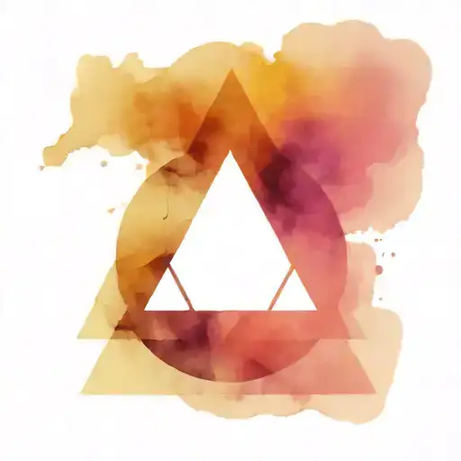 Slighty Abstract Symbol Of The Deathly Hallows With A Touch Of Geometry