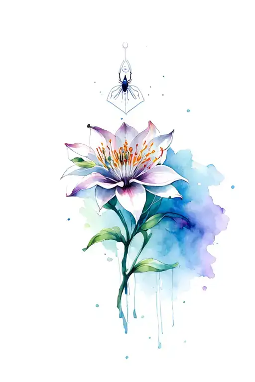 Archange Metatron Cube And Spider Lily