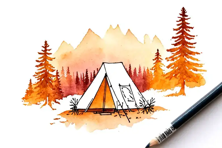 Camping Scene Hardtop