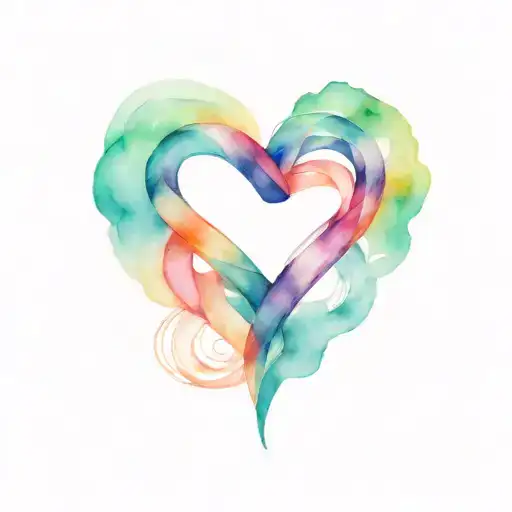 Infinity Symbol Heart Intertwined