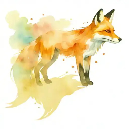 Fox And Plane Flying