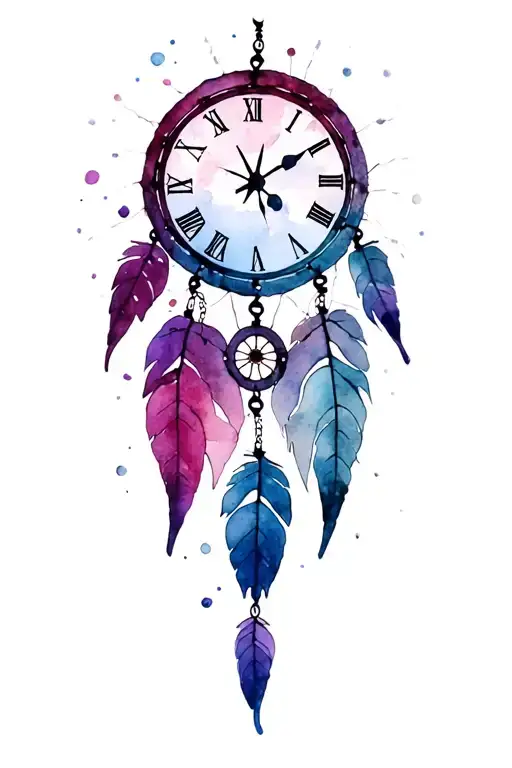 Old Broken Clock Dreamcatcher