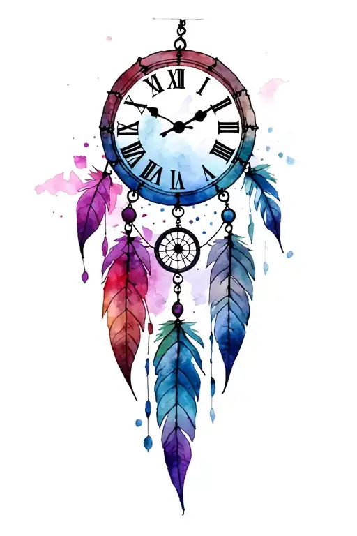 Old Broken Clock Dreamcatcher