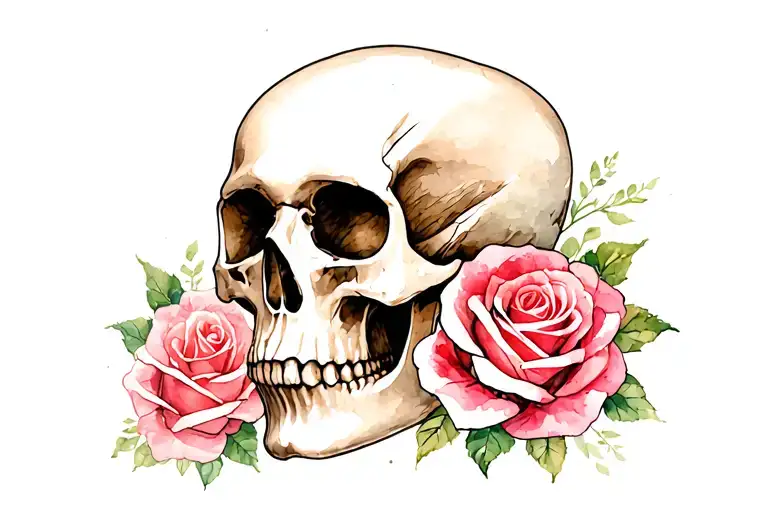 Skull And Roses