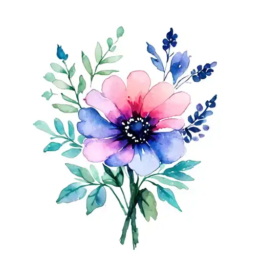 April May July September Birth Flower Bouquet