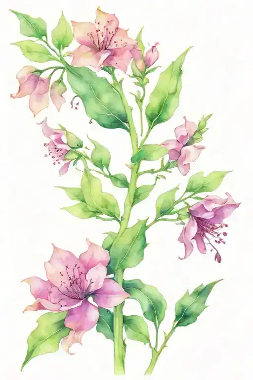 Bright Green Plant Stem