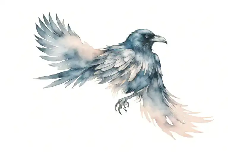 Raven Sketch Style