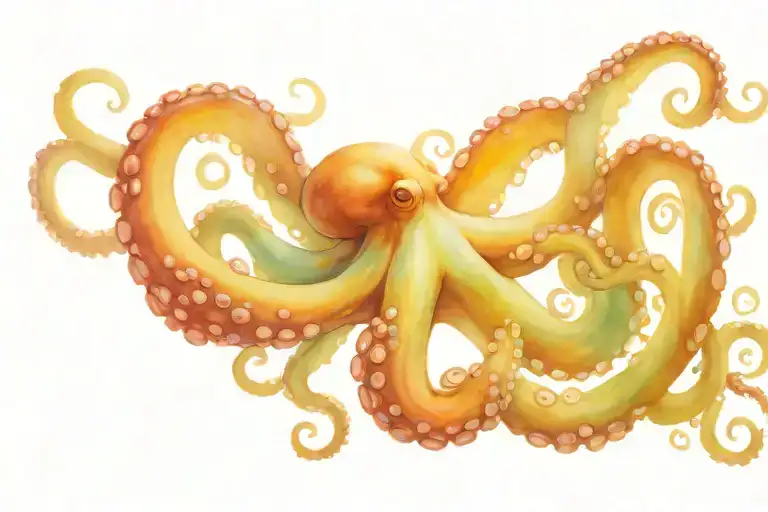 Octopus Moving Across