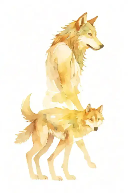 The Man With The Wolf Inside Mixed