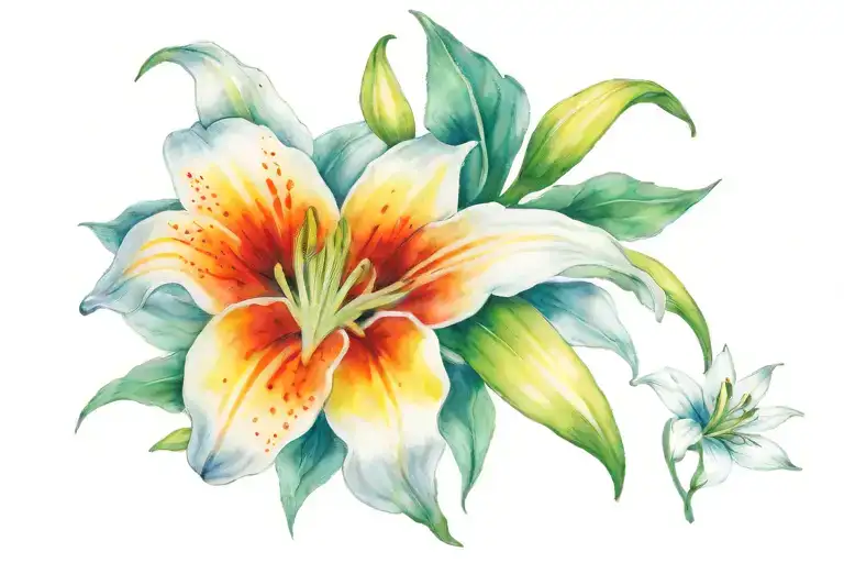 Chilli Pepper White Lily