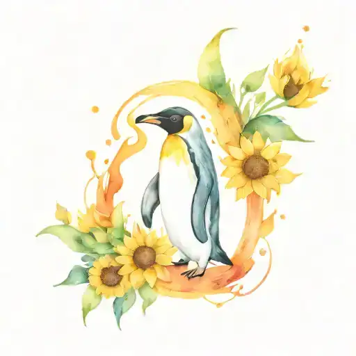 Penguin Sunflower