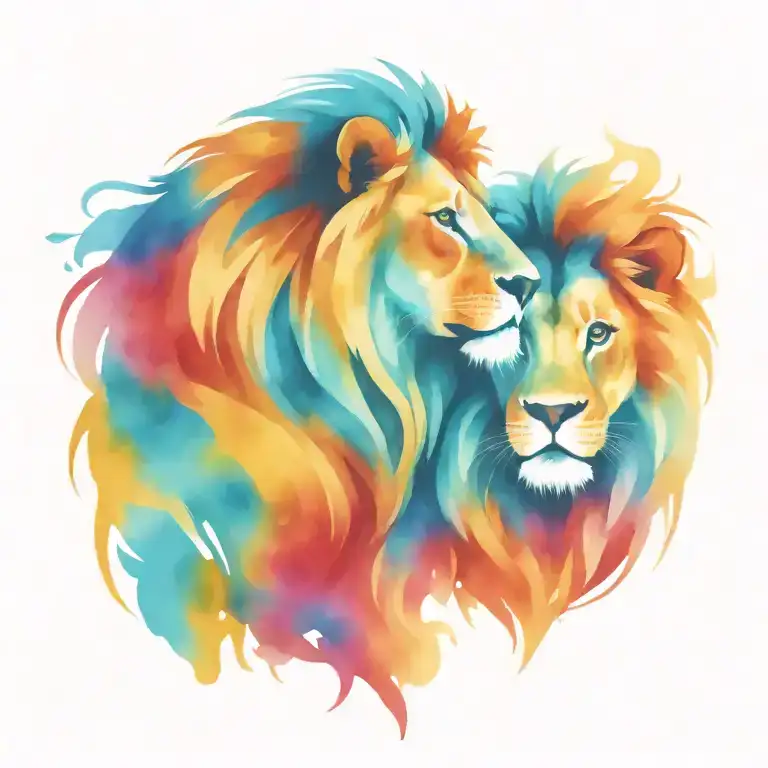 2 Headed Lion In Love You