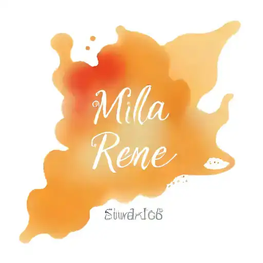 Mila Renee Spelled With Watercolor