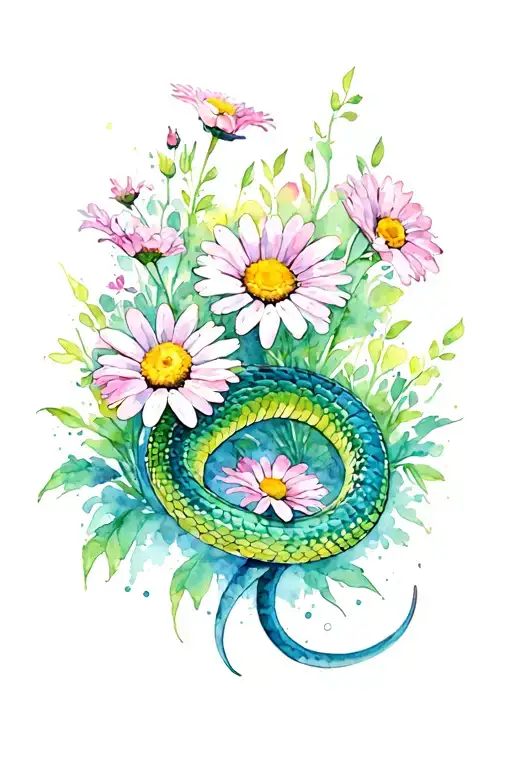 Snake In Daisys Growing
