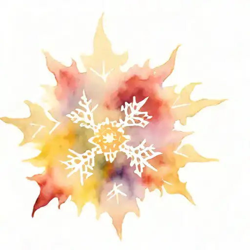 Sun And Snowflake Seperate