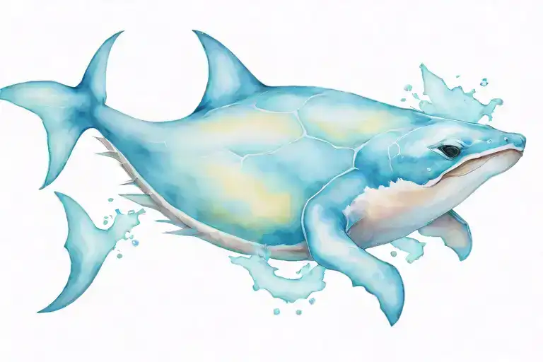 Manta Ray Turtle Shark