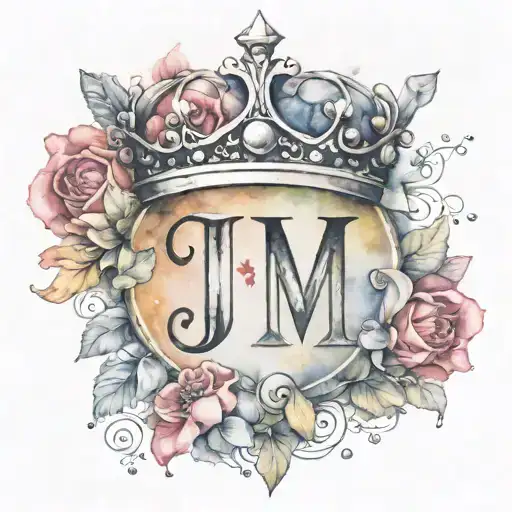 The Letters J&m With A Crown