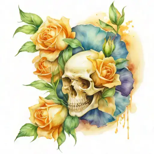 Skull Roses Iris