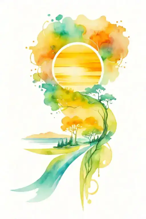 Curvy Road Sun Shining