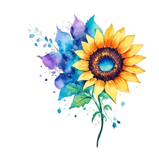 Sunflower Combined With Princess Merida