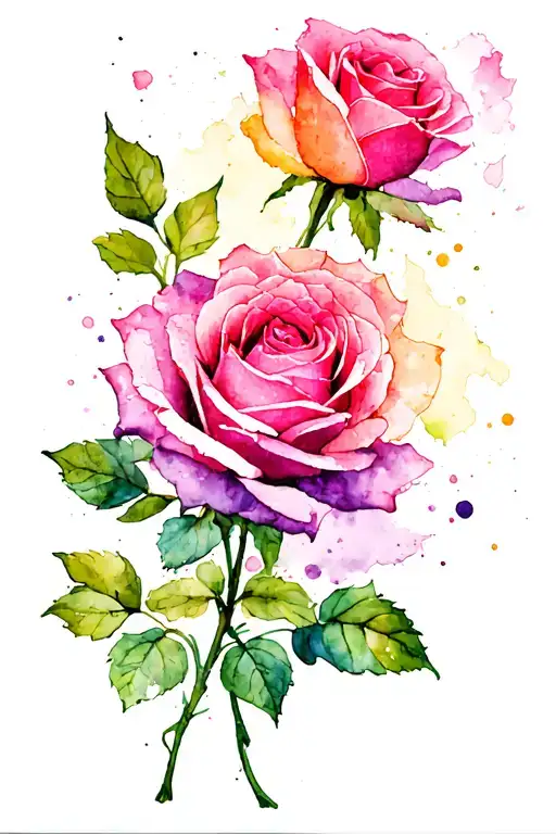 Violet And Rose Growing